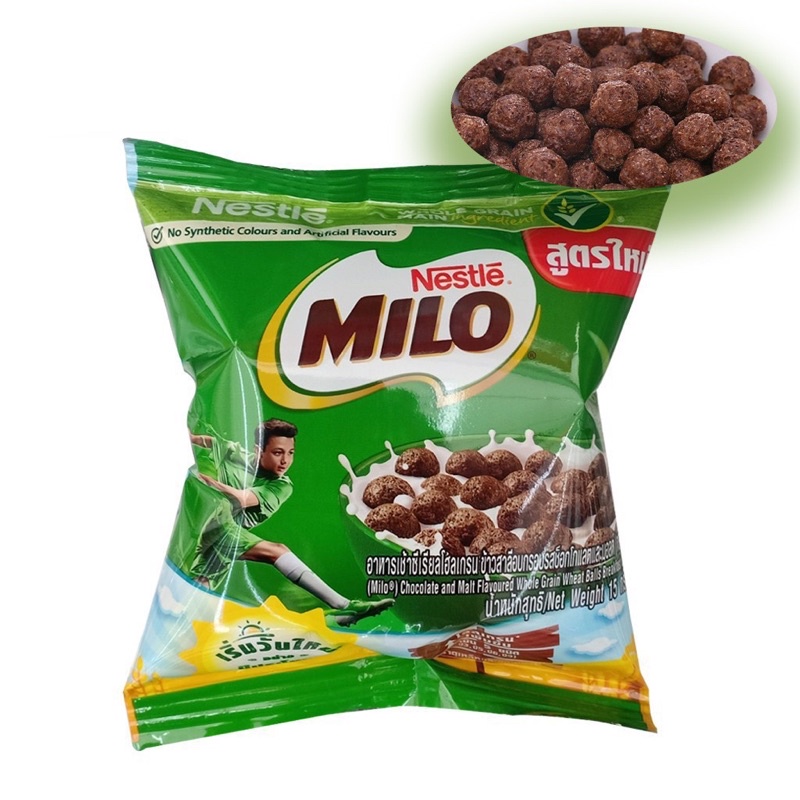 Bim bim Milo, snack ngũ cốc viên cacao Milo Nestle Thái Lan