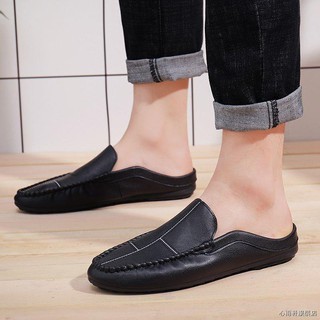 Giày Lười Da Mềm Phong Cách Quân Đội Cho Nam