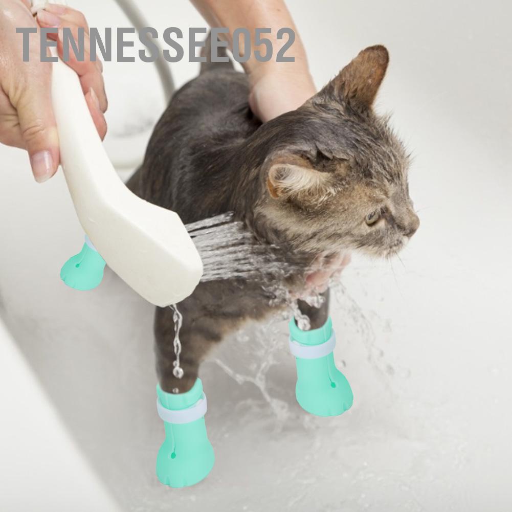 Bộ 4 Vỏ Bọc Bảo Vệ Móng Chân Mèo Chống Cào Tiện Dụng Giày Bốt