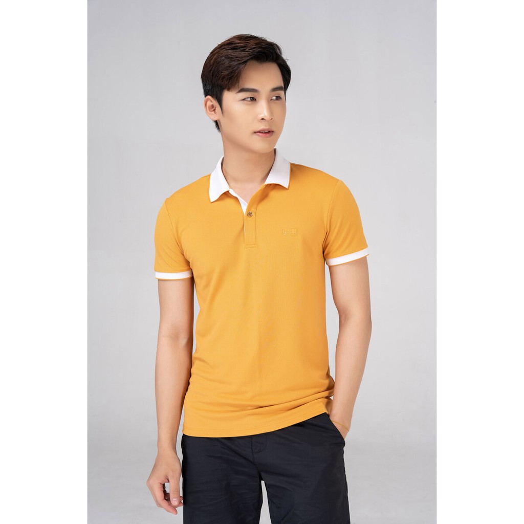  Áo polo nam cafe phối nẹp YODY trẻ trung chống tia UV hữu hiệu - APM3635 | BigBuy360 - bigbuy360.vn