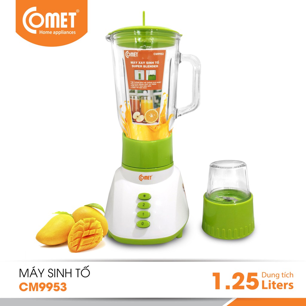 Máy xay sinh tố Comet CM9953 - thuỷ tinh 1.25L