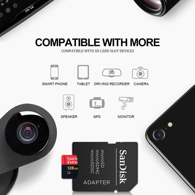 Thẻ Nhớ Micro SD 512GB 256GB 128GB 64GB 32GB Cho Điện Thoại