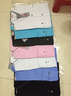 Áo sơ mi nam cổ đứng (big sale nhé 92k)