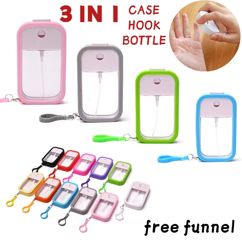 (Phễu miễn phí) Chai Xịt Rỗng Dạng Thẻ Cầm Tay 38ml Dùng Chiết Nước Hoa Nhỏ Gọn Tiện Dụng Khi Du Lịch