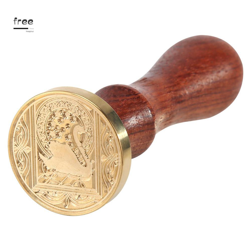 Con dấu đóng sáp chất liệu hợp kim có thể tháo rời với tay cầm bằng gỗ | BigBuy360 - bigbuy360.vn