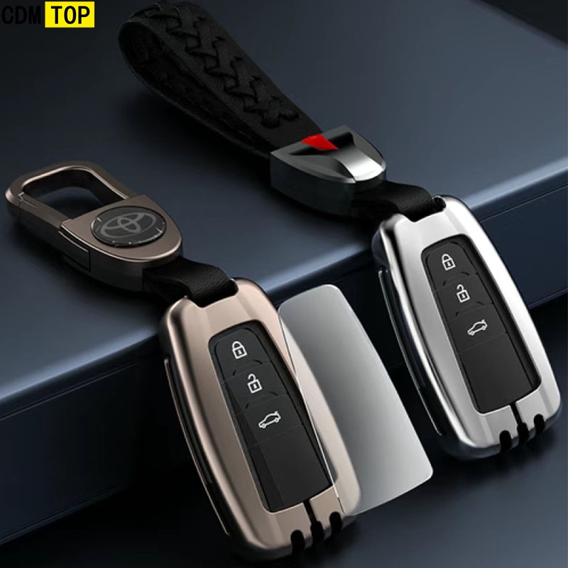 Vỏ Bọc Chìa Khóa Bằng Hợp Kim Kẽm Cho Xe Toyota C-hr Land Cruiser 200 Avensis Auris Corolla 2017 2018 2019 Toyota