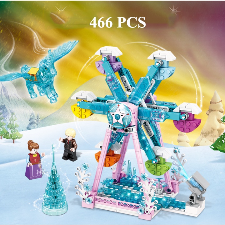 [466 CHI TIẾT] BỘ ĐỒ CHƠI XẾP HÌNH LEGO LÂU ĐÀI,Lắp Ghép CÔNG CHÚA, Lego Frends cho bé gái