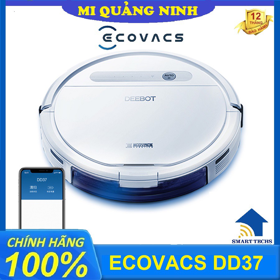 Robot Hút Bụi Lau Nhà ECOVACS DD37 - Hàng Trưng Bày