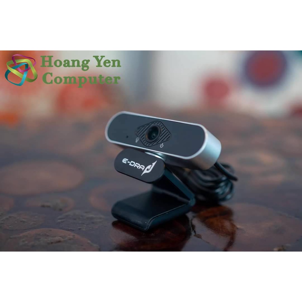 Webcam E-dra EWC7700 Phân Giải FullHD 1080p - 30 FPS - Góc nhìn 90 độ - BH 24 Tháng Chính Hãng - Hoàng Yến Computer