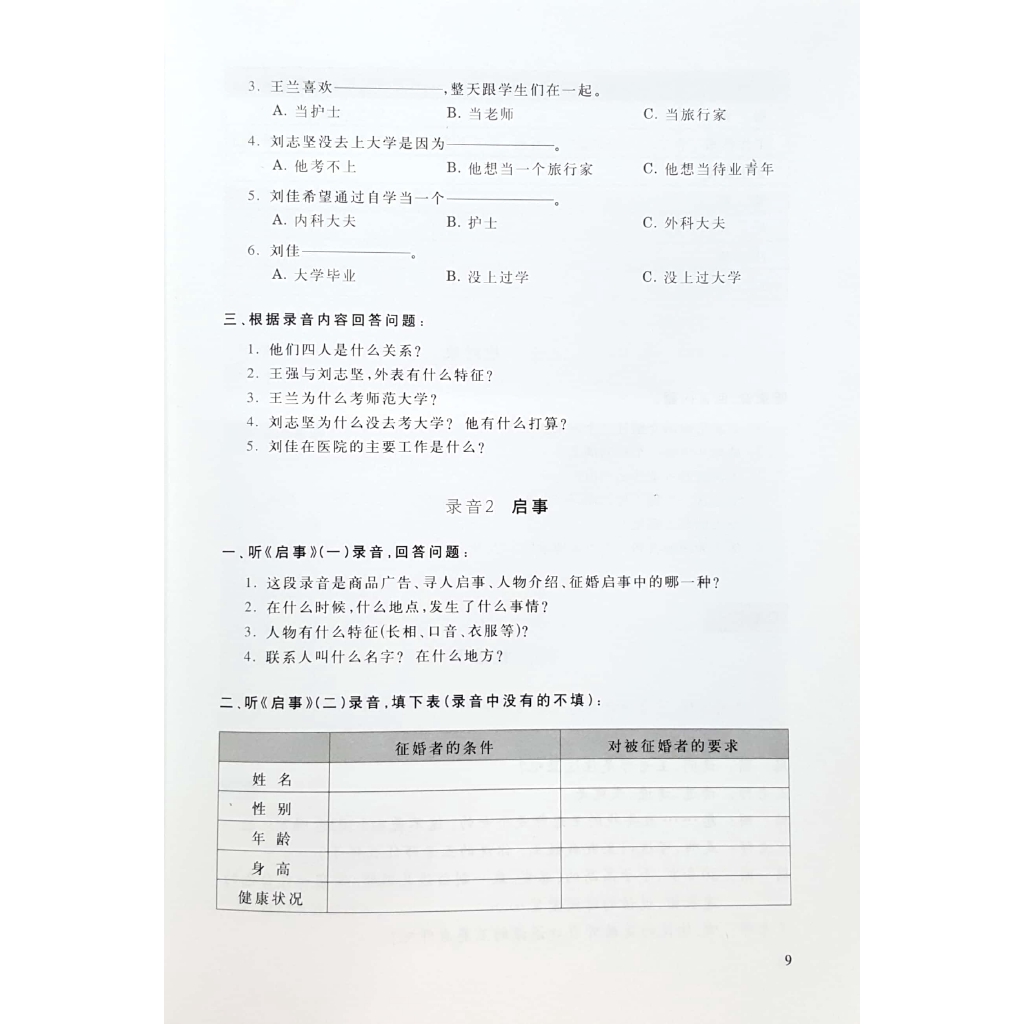 Sách - Nghe Và Nói Tiếng Trung Quốc Trình Độ Trung Cấp