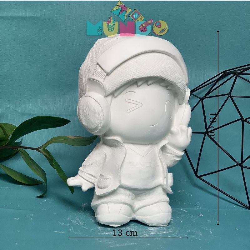 Tượng tô màu cao cấp SIZE XXL BOYFREE, tượng thạch cao MUNDO