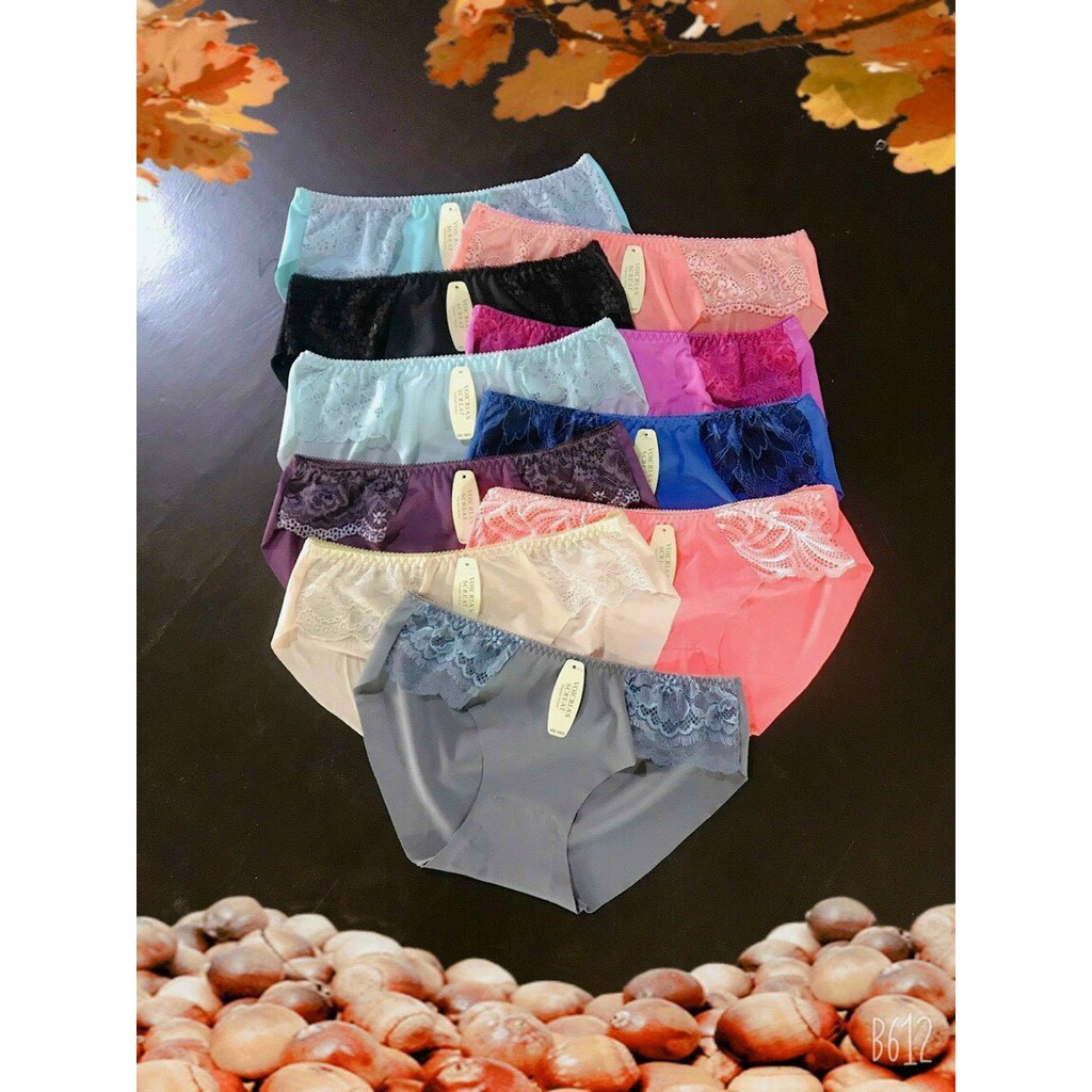 Quần Lót Nữ Ren Hông Nhiều Màu Sắc Xinh Xắn Free Size (40-55kg)
