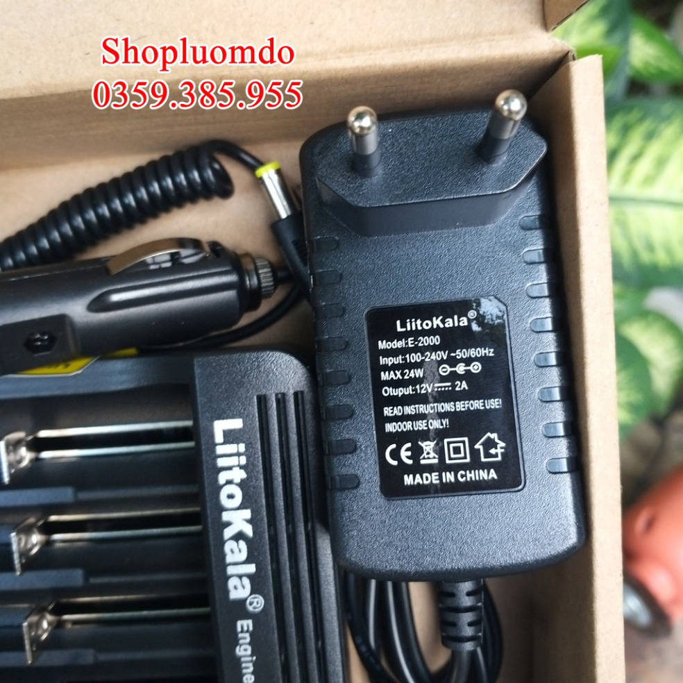 (Full bộ ) Bộ Sạc Pin Đa Năng Liitokala LII-500 (đầy đủ phụ kiện)