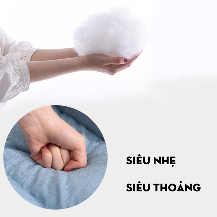 Ghế lười thư giãn kèm gối Ghế bệt tựa lưng gập góc 45 độ thoải mái nhỏ dọn dễ di chuyển