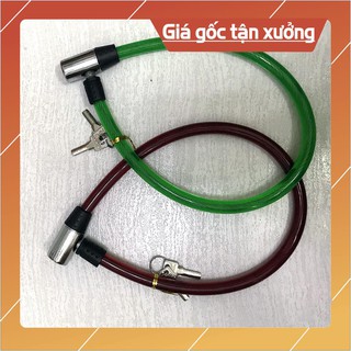 Khóa dây xe đạp xe máy lõi thép bọc cao su chống trộm bền chắc đẹp