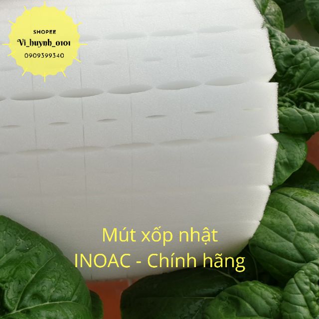 Lẻ tấm mút xốp trồng rau thủy canh (bọt biển) chuẩn Nhật 96 miếng 25x25x25mm