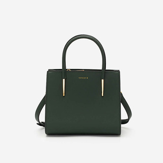 Vascara Túi Xách Công Sở Quai Đính Metallic SAT 0278 Xanh Rêu