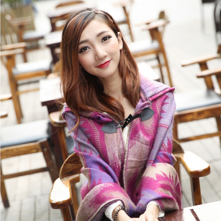 [spot] Áo choàng dày có mũ trùm đầu phong cách Nepal Tibet giữ ấm mùa thu đông thời trang cho nữ [Hanchao life]
 | BigBuy360 - bigbuy360.vn