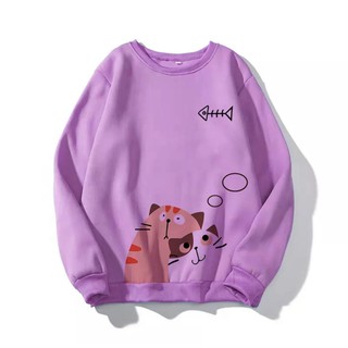 ÁO SWEATER IN MÈO DỄ THUƠNG