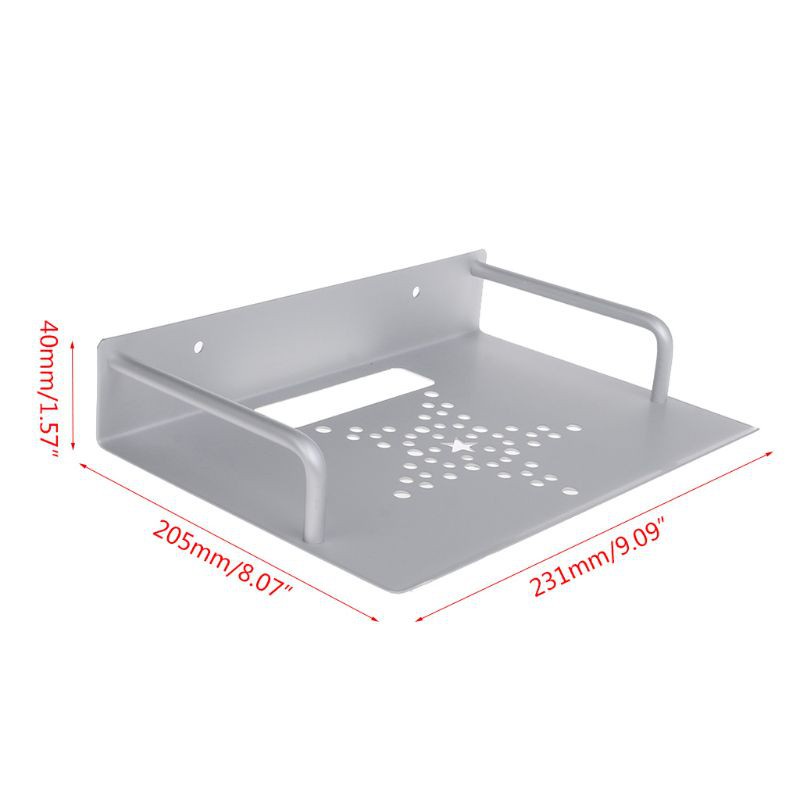 Giá Đỡ Hộp TV Gắn Tường Một Tầng Mini Bằng Nhôm Tiện Dụng | BigBuy360 - bigbuy360.vn