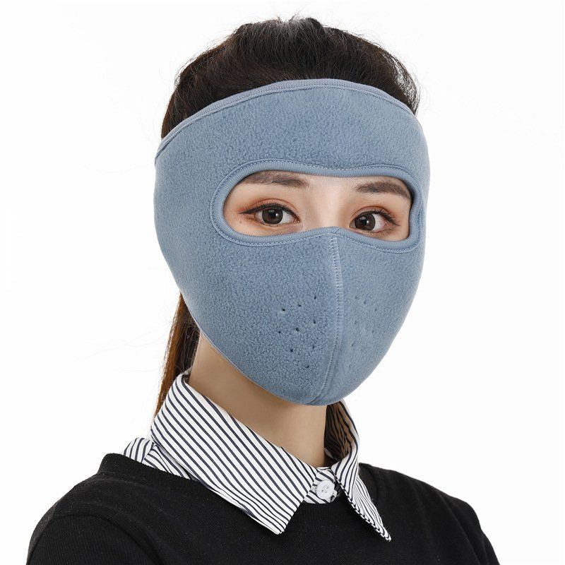 Khẩu trang ninja lót nỉ che kín mặt che tai chống nắng gió lạnh,có lỗ thông hơi ở miệng | BigBuy360 - bigbuy360.vn