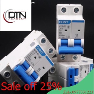 Chint cầu dao tự động cb tép 1 pha 2 pha 40a 63a