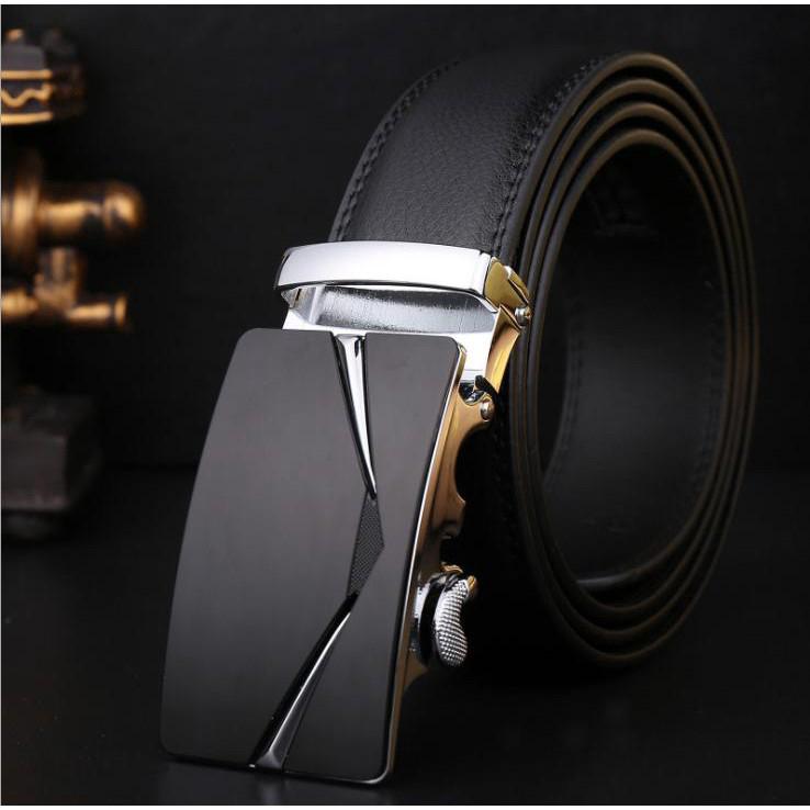 Mens Business Belt Phong cách thiết kế Dây đeo bằng da Nam Belt Khóa tự động Thắt lưng