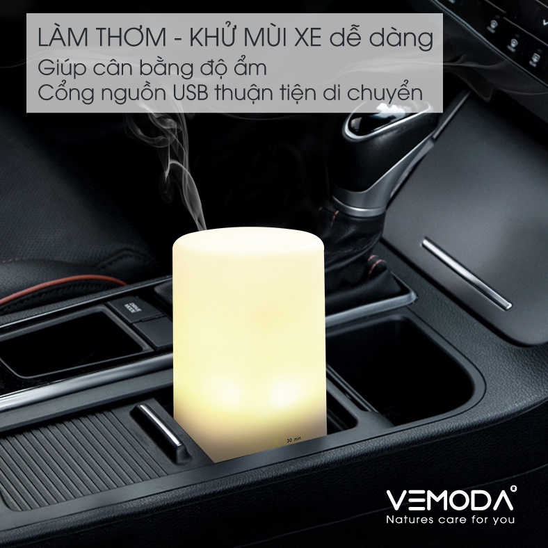 Máy xông tinh dầu cao cấp VEMODA IKT213  giúp khuếch tán tinh dầu hiệu quả, tỏa hương thơm thư giãn, giảm căng thẳng