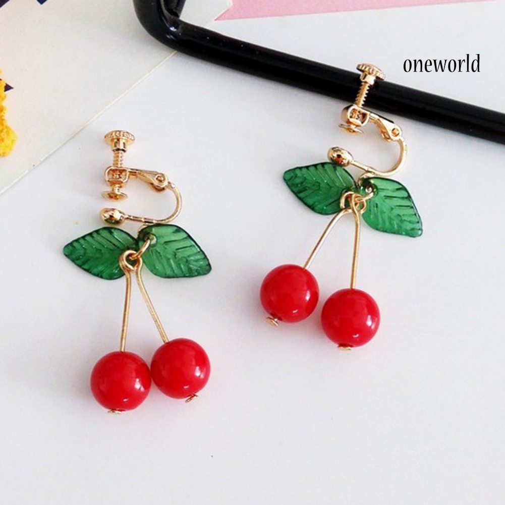 Khuyên Tai Hình Trái Cherry Xinh Xắn Cho Nữ