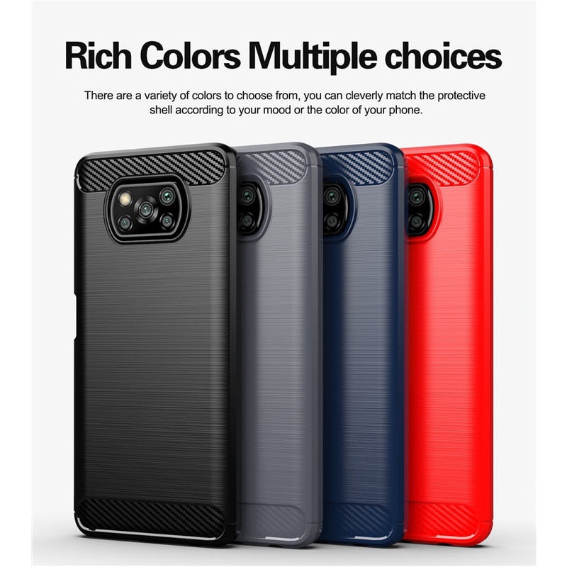 Ốp điện thoại silicon TPU mềm chống sốc cho Poco X3 NFC Xiaomi Poco X3 Pro