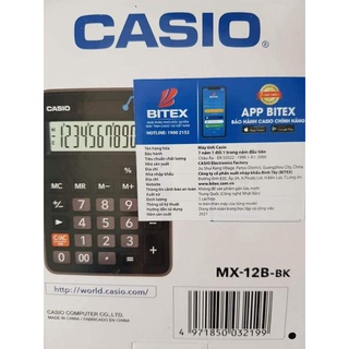 MÁY TÍNH CASIO MX-12B-BK