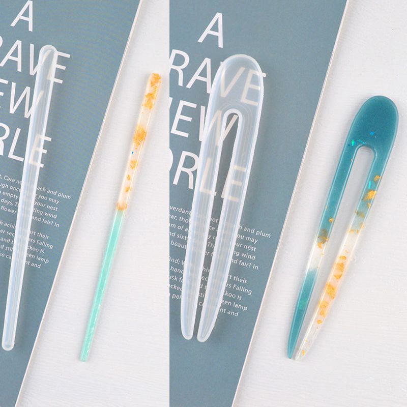 Set 3 Khuôn Silicone Làm Trâm Cài Tóc Tiện Lợi