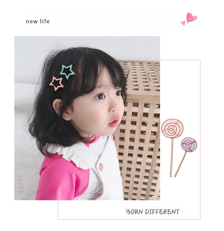 Kẹp tóc trang trí hình ngôi sao xinh xắn dành cho bé gái