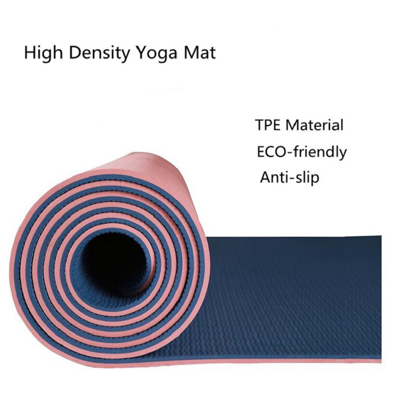 Thảm Tập Yoga Chống Trượt Dày 6mm Cho Người Mới Bắt Đầu