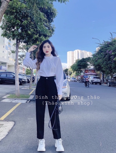 Siêu Hottrend🌸Quần Tây Cạp Siêu Cao_ Quần Baggy Trơn Fom Siêu Đẹp | BigBuy360 - bigbuy360.vn