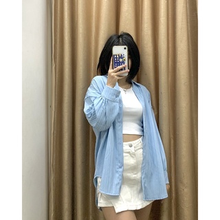 SƠ MI OVERSIZE MÀU PASTEL