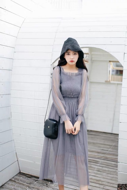 Đầm công chúa tay bồng ảnh thật ở cuối 🌥🌸 | BigBuy360 - bigbuy360.vn