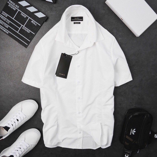 Áo sơ mi nam màu trắng ngắn tay công sở - MCPONE` | BigBuy360 - bigbuy360.vn