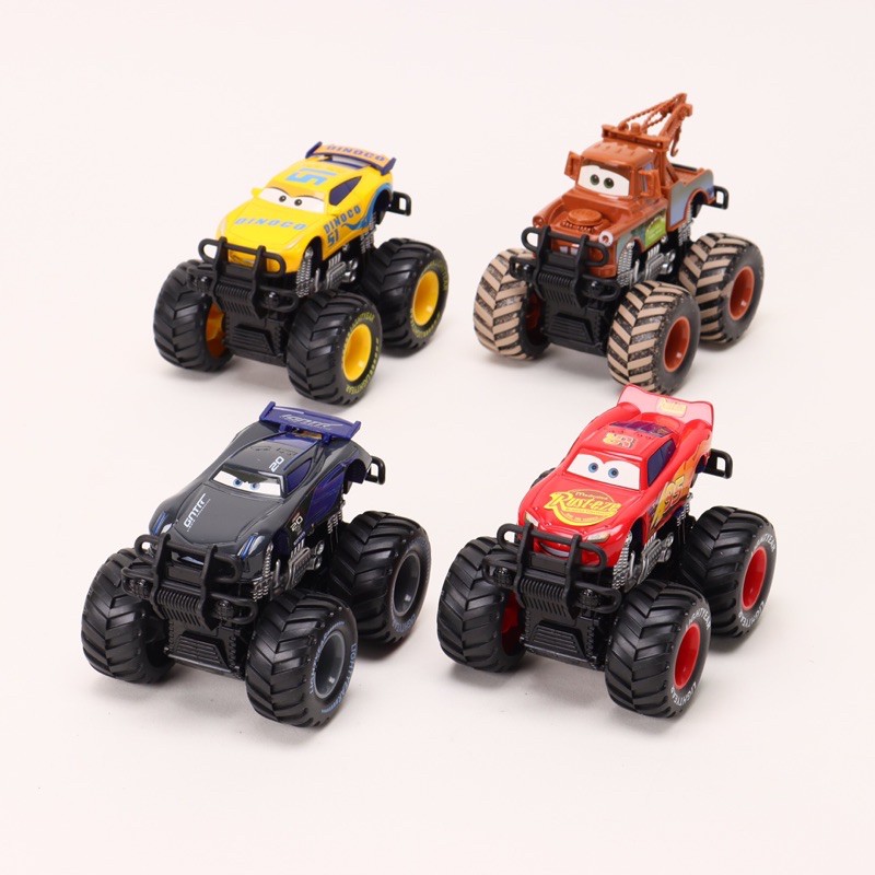 🚗HOT🚗Bộ Đồ Chơi 4 Xe Tải Quái Vật Mc Queen-Monster Truck Mc Queen Cực Ngầu