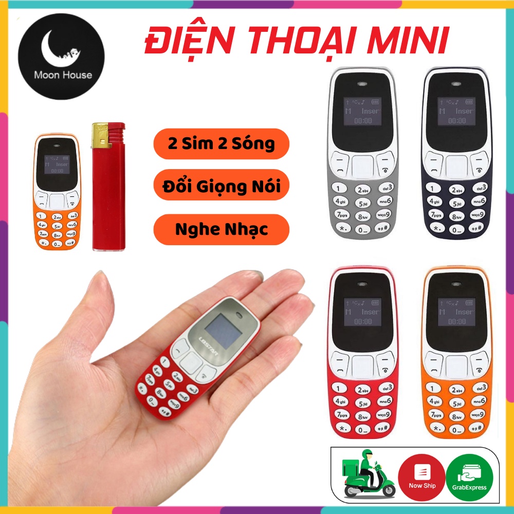 Điện Thoại Mini Siêu Nhỏ L8STAR BM10 (Nokia 3310), 2 Sim 2 Sóng, Đổi Giọng Nói, Kết Nối Bluetooth, Nghe Nhạc MP3
