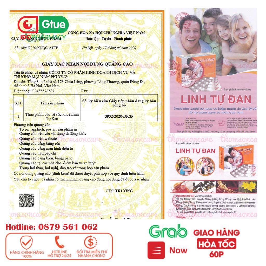 LINH TỰ ĐAN - hỗ trợ giảm vô sinh nam nữ từ thảo dược, cao nhân sâm, tăng khả năng thụ thai, mang thai_[IDC]