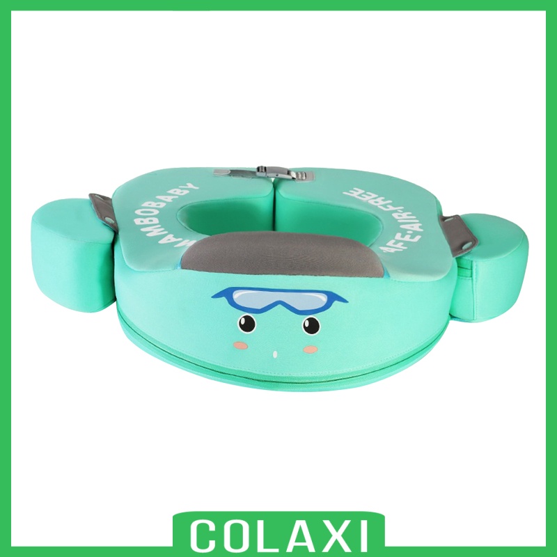 [COLAXI]Pool Trainer Baby Infant Waist Float Swim Ring Non-inflatable Floats Blue