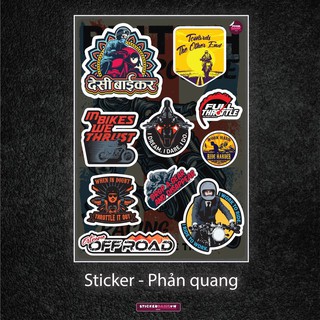Sticker tem dán Phản Quang _ Biker
