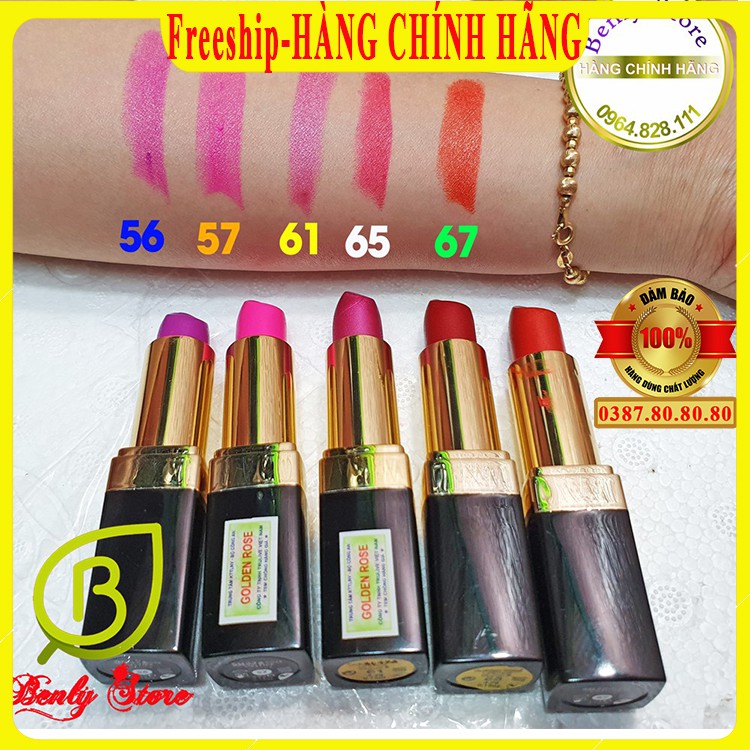 [ Freeship - CHÍNH HÃNG ]  Son lì lâu trôi, Son lì không khô môi siêu mềm mịn chuẩn màu quyến rũ Golden Rose Thổ Nhĩ Kỳ