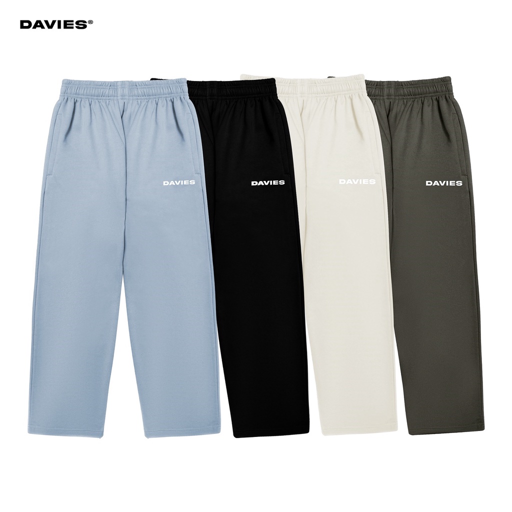 Quần dài nam nữ dáng suông ống rộng nỉ nhiều màu D Basic Pant local brand DAVIES |D25-Q1 / D16-Q1
