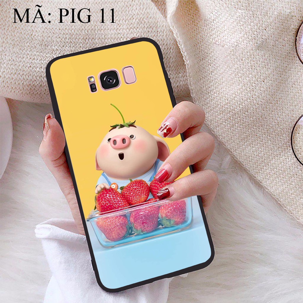 Ốp lưng Samsung S8 Plus viền dẻo TPU BST Pig Cute