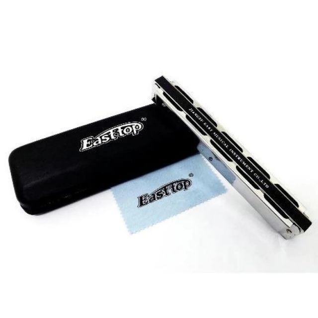 Kèn tremolo Harmonica Easttop T2403 - Màu bạc tông C (đô trưởng) cho người bắt đầu học