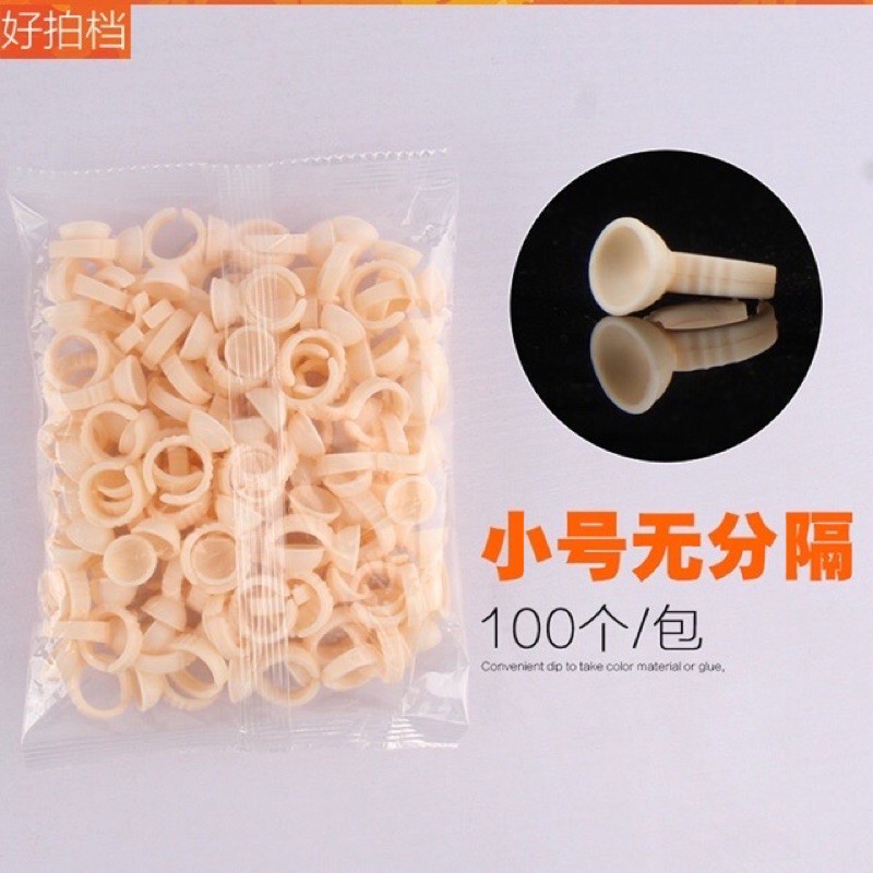 Nhẫn silicon dùng trong phun xăm, nối mi.