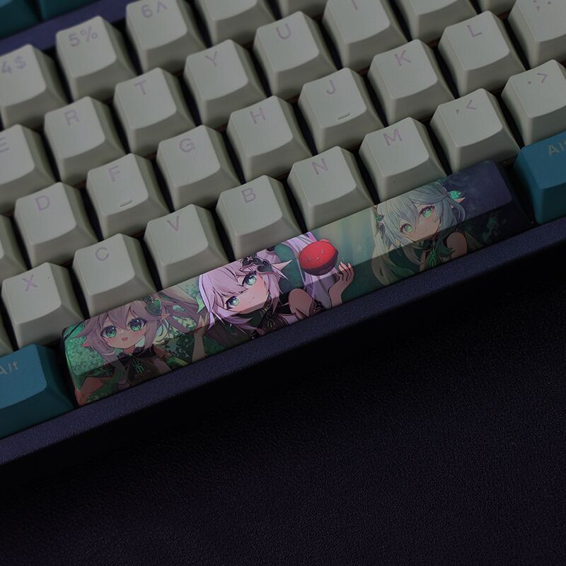 Nahida Keycaps Cherry Profile Genshin Impact Anime PBT Dye Sub Bàn phím cơ học Keycap
