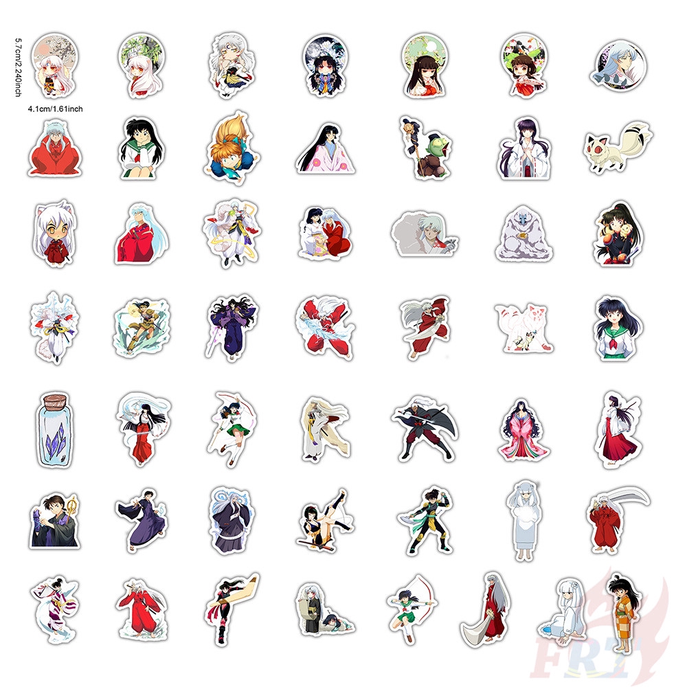 ❉ Inuyasha - Series 02 Anime Stickers ❉ 50Pcs/Set Waterproof Fashion DIY Decals Doodle Stickers